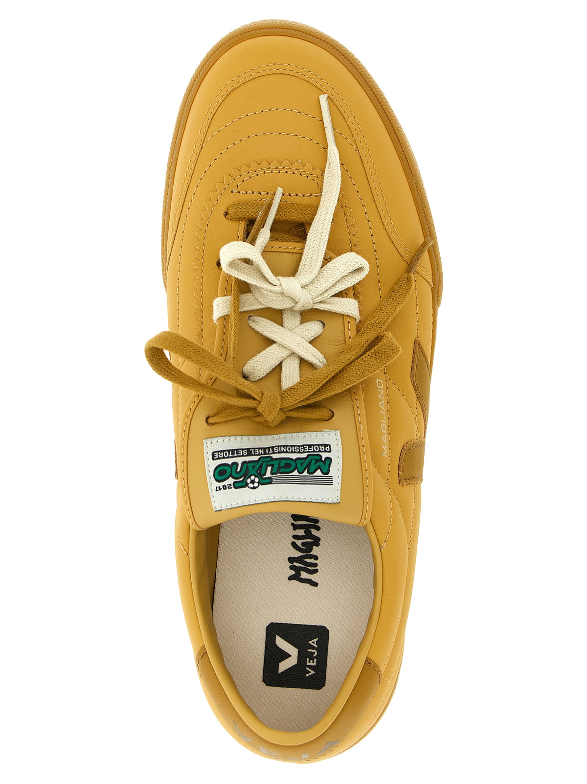 Beige Calfskin Athletic Sneakers