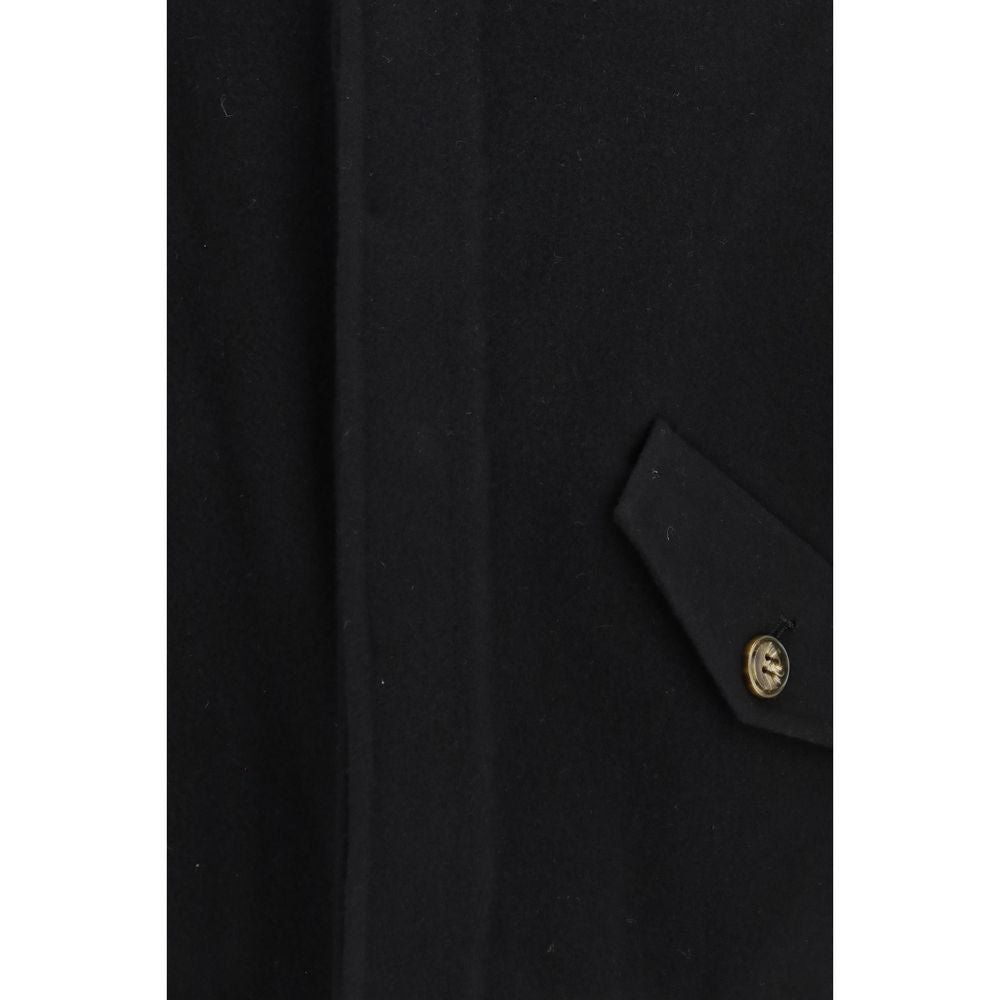 Black Wool Oves Aries Full-Length Jacket