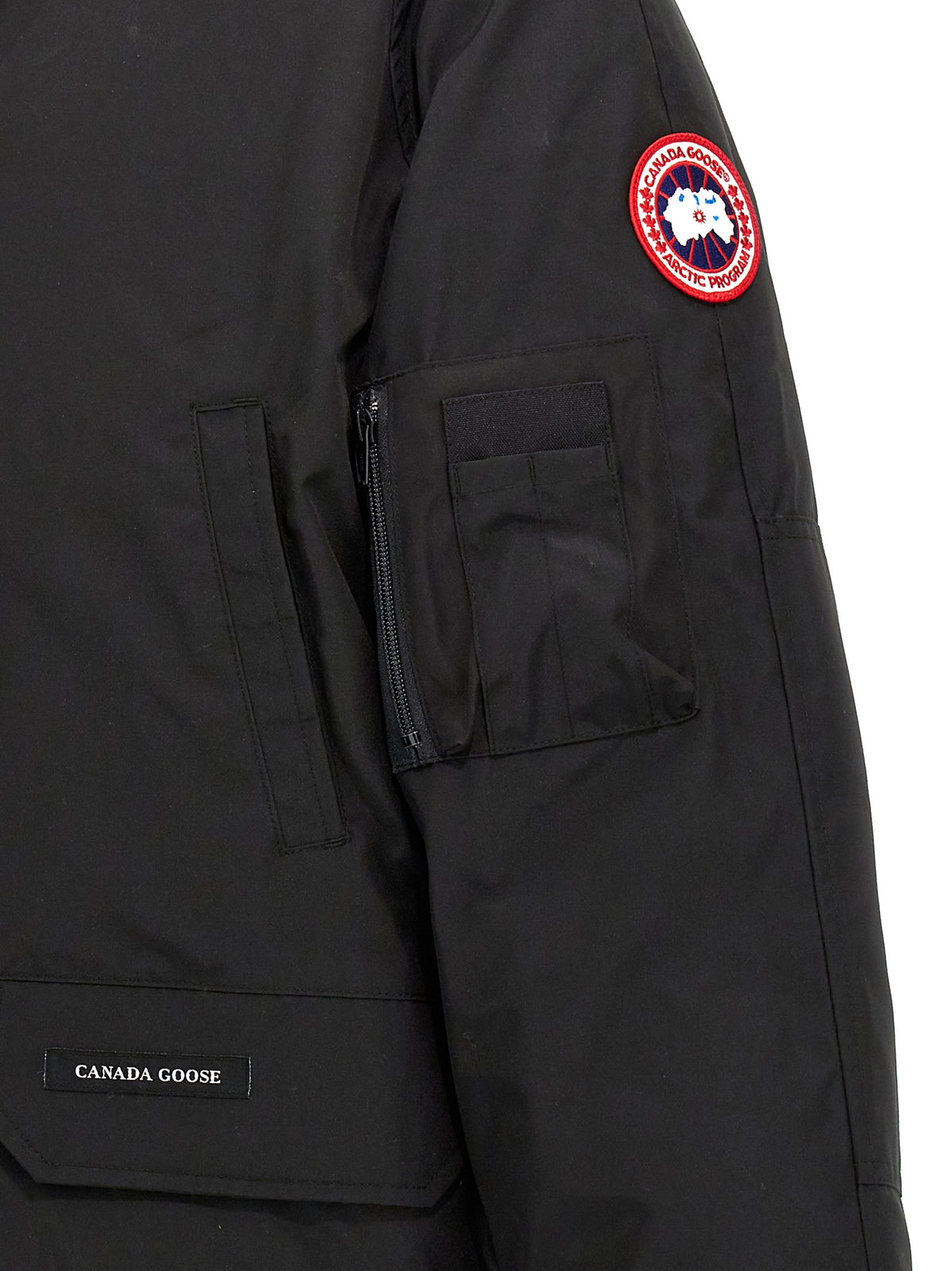 Black Polyester Bomber