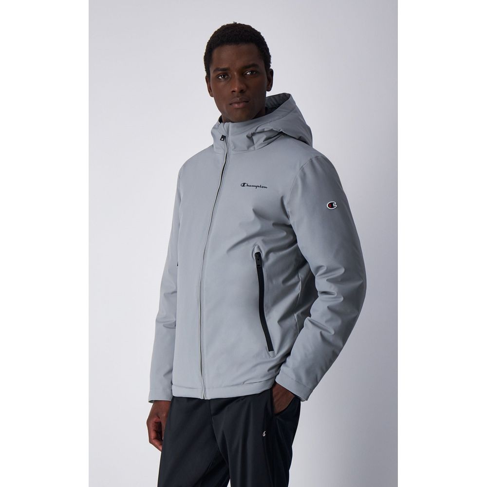 Gray Polyamide Parka