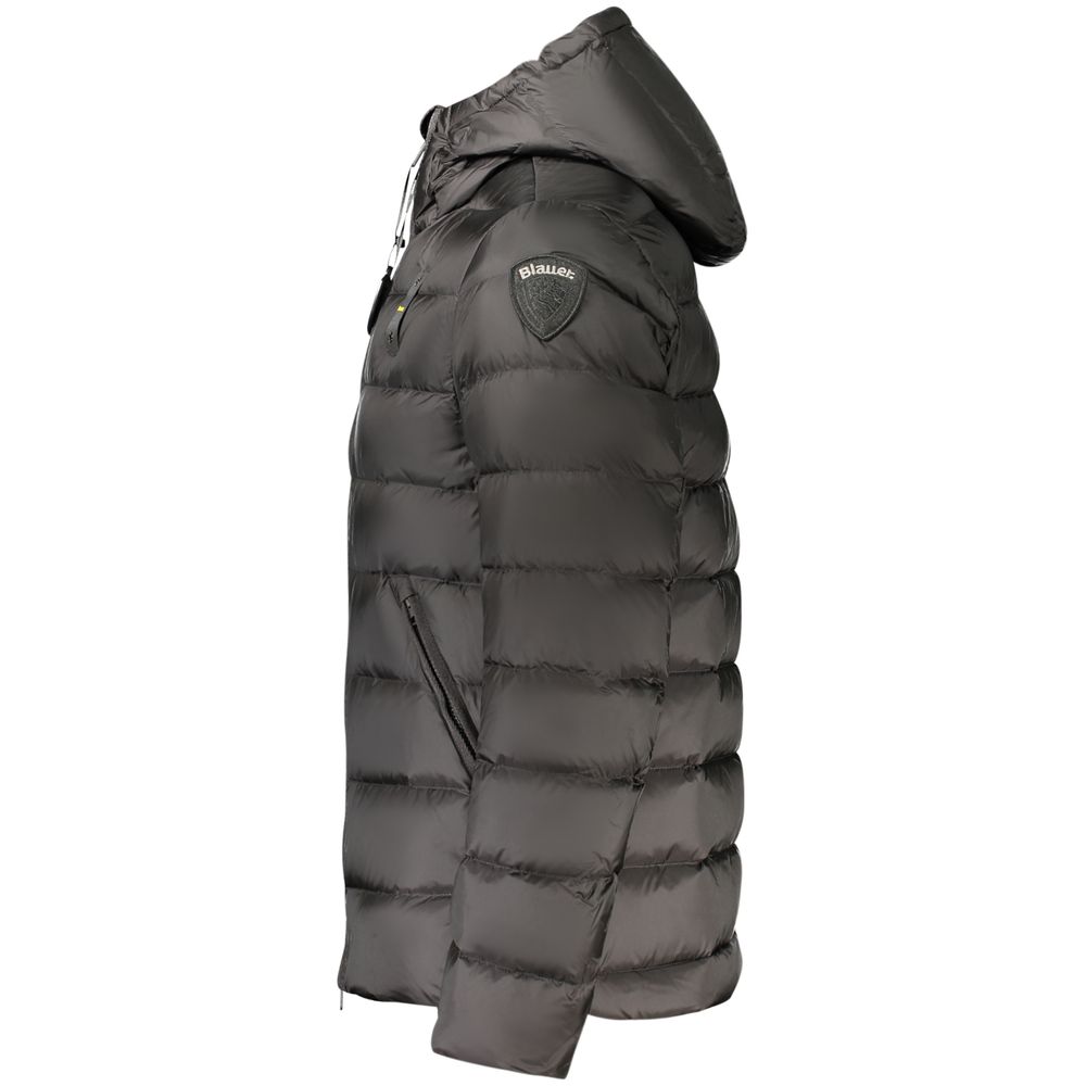 Black Polyamide Men's Jacket