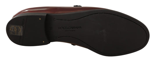 Bordeaux Patent Leather Dress Loafers Shoes