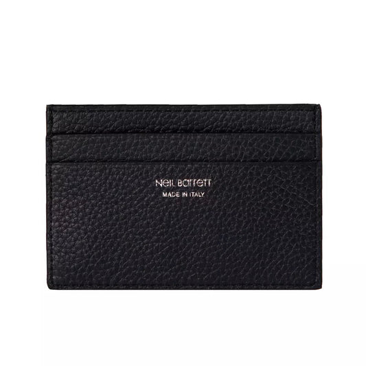 Black Leather Men Wallet Neil Barrett