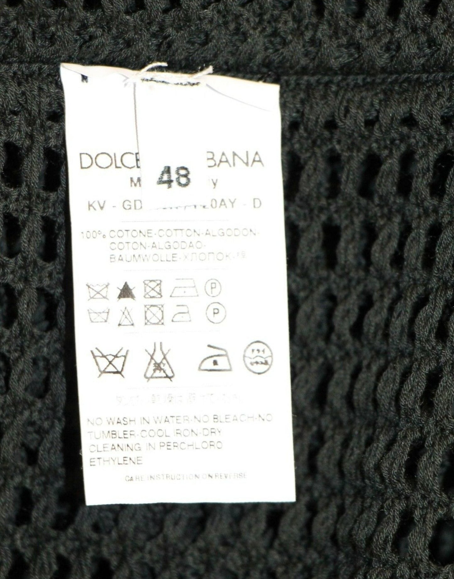 Dark Green Runway Netz Pullover Netted Sweater Dolce & Gabbana