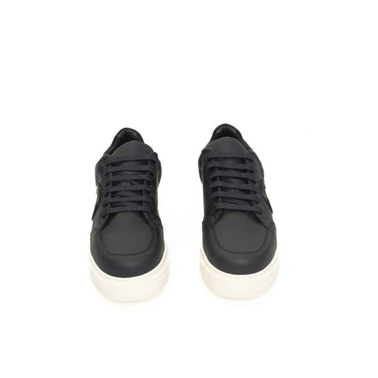 Blue Cowhide Men Sneaker