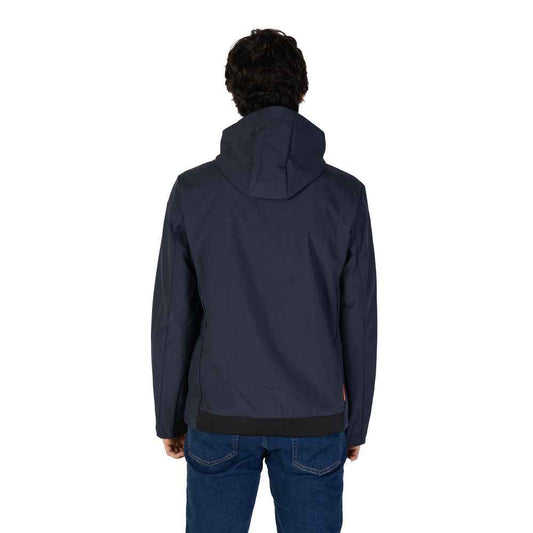Blue Polyester Shell Jacket