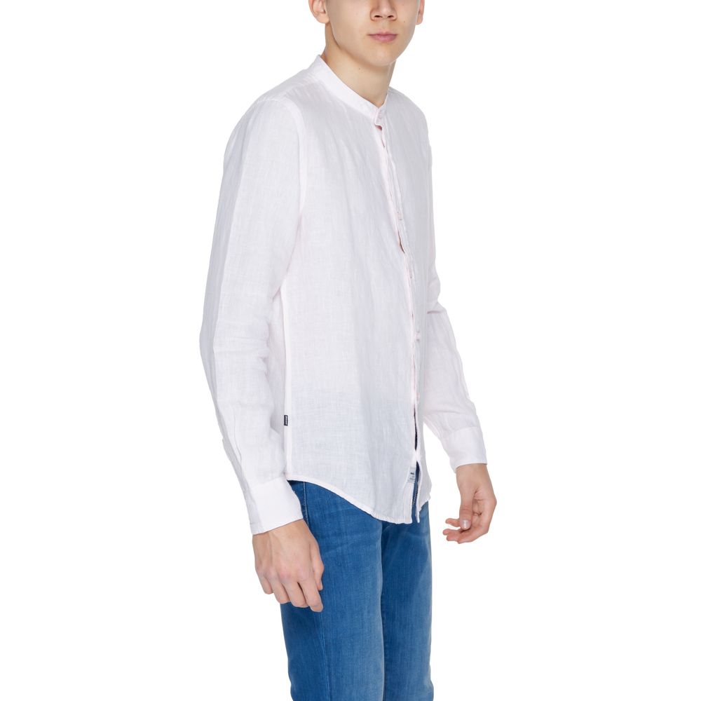 Multicolor Linen Dress Shirt