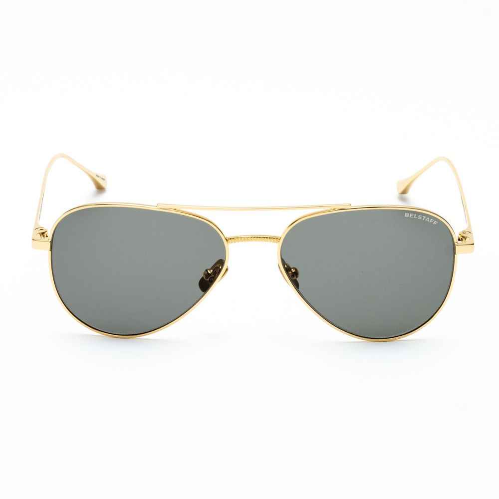 Brown Stainless Steel Sunglasses