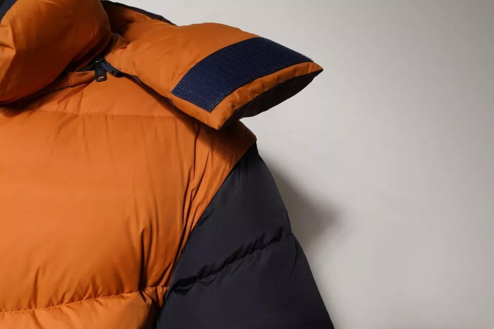 Multicolor Quilted Hooded Puffer Jacket