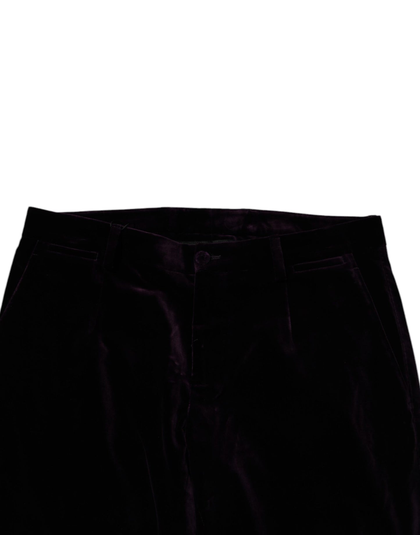 Violet Velvet Cotton Men Dress Formal Pants