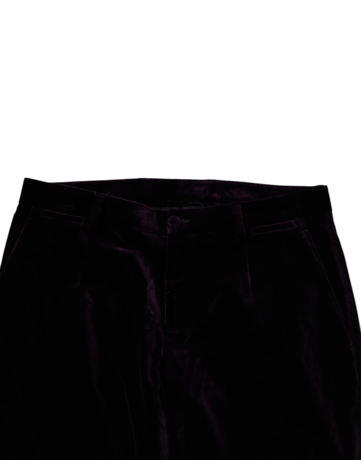 Violet Velvet Cotton Men Dress Formal Pants
