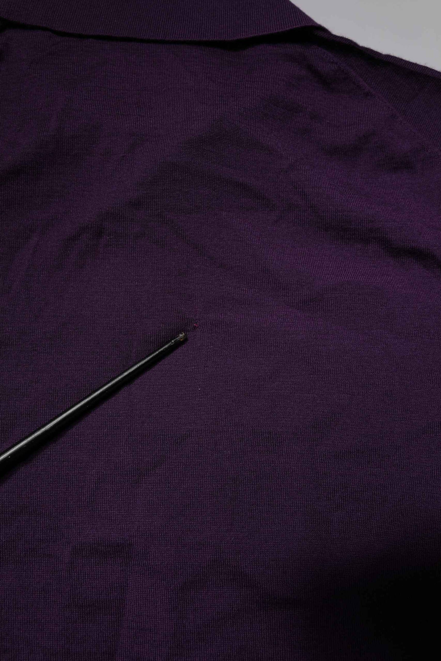 Violet Cashmere Collared Polo T-shirt