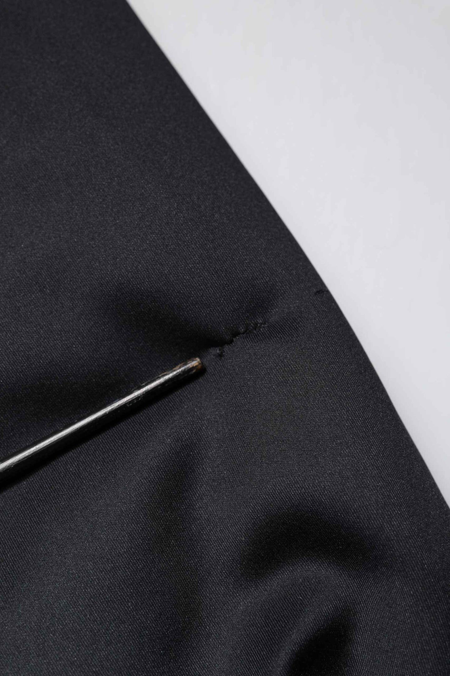 Black Polyester DG Hooded Full Zip Jacket