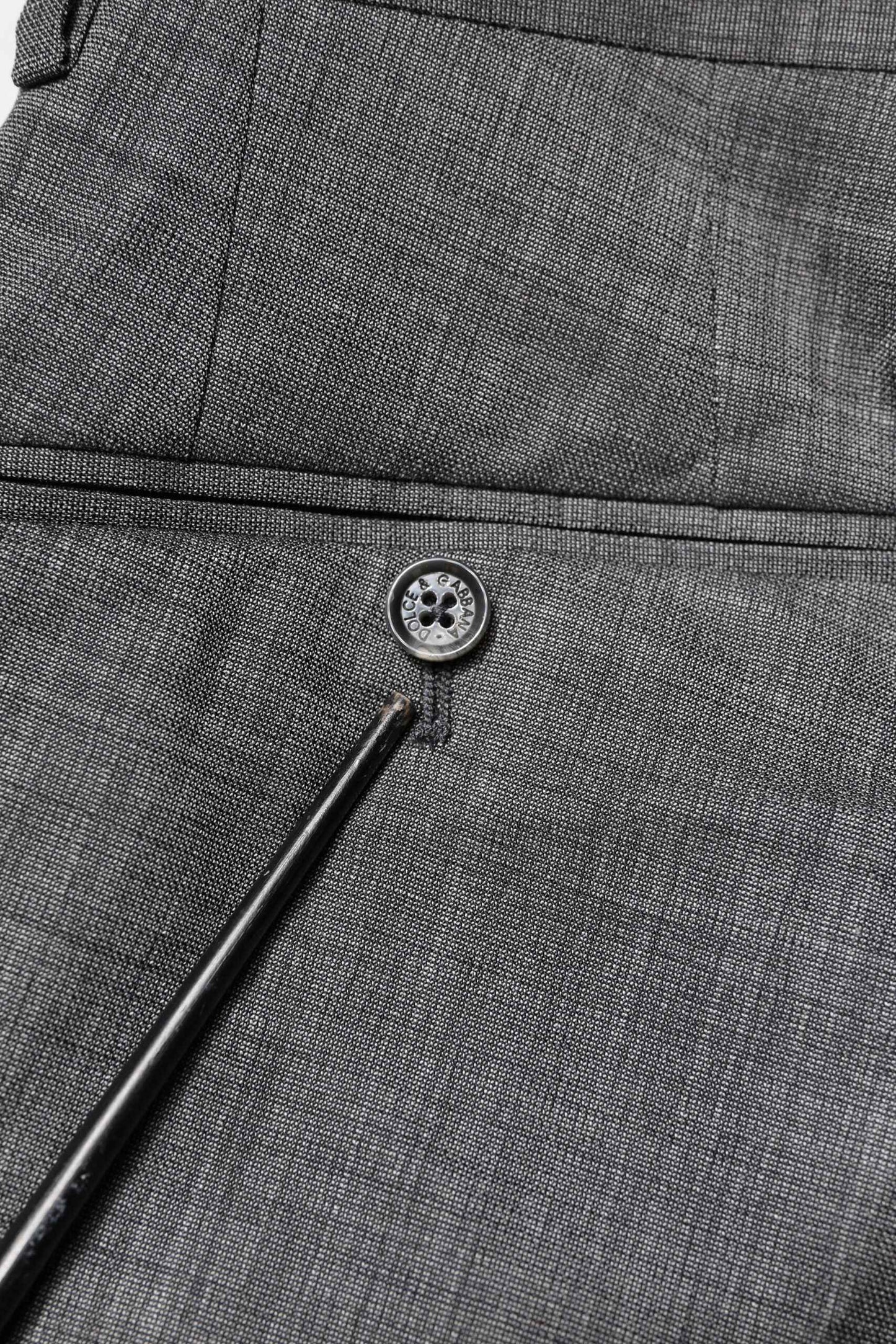Gray Wool Single Breasted 2 Piece Suit
