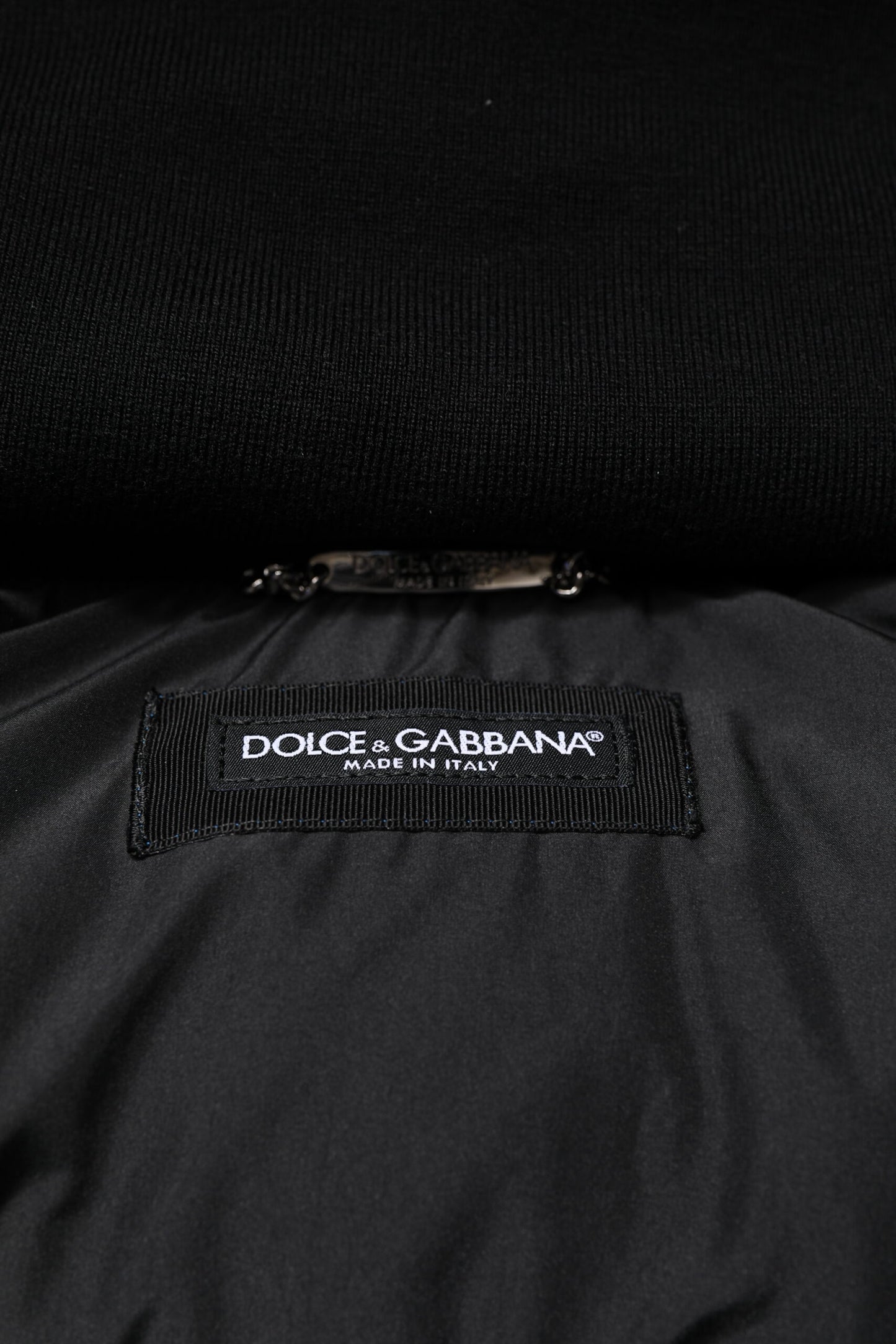 Blue Logo Full Zip Hooded Quilted Jacket