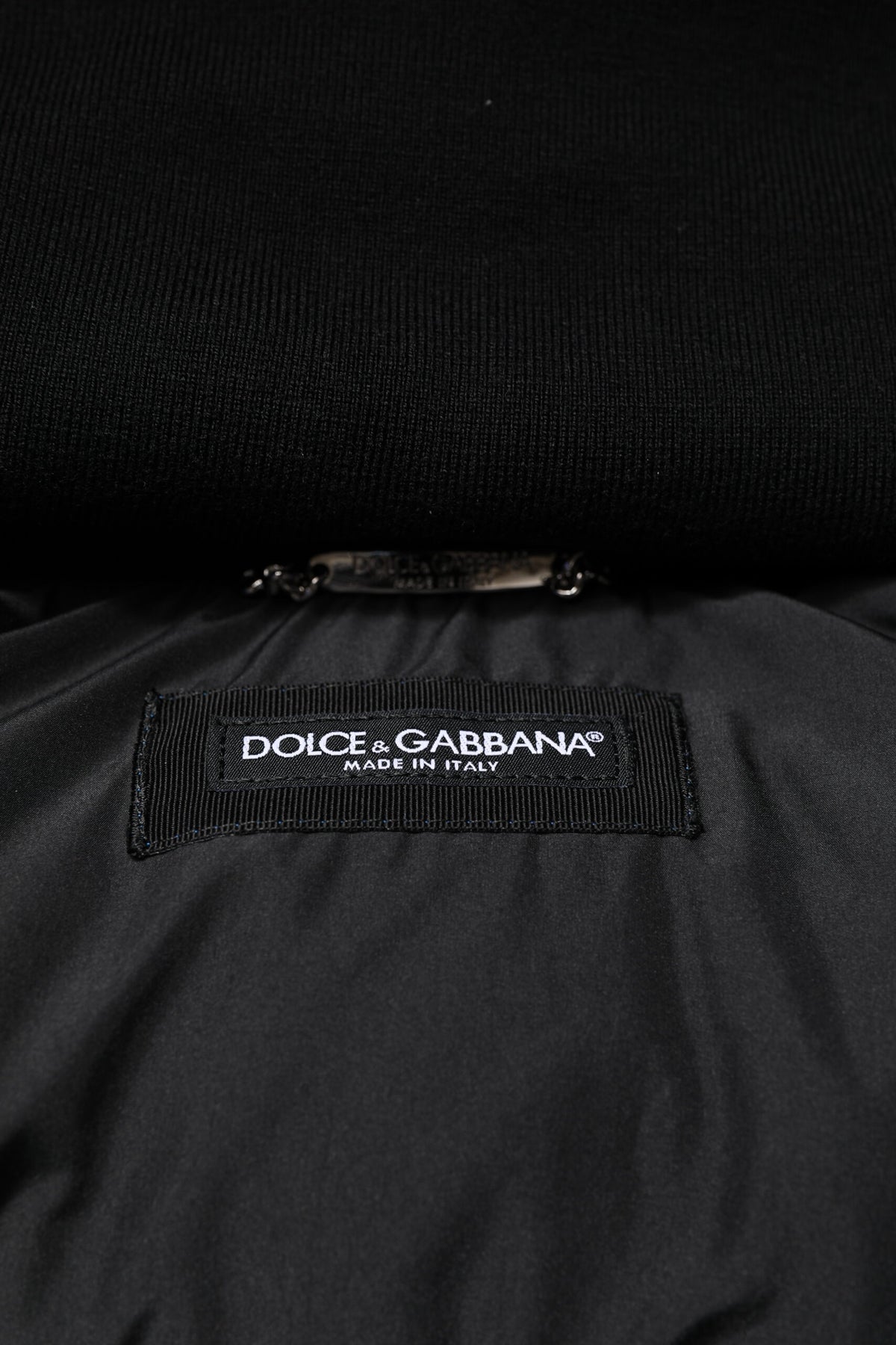 Blue Logo Full Zip Hooded Quilted Jacket