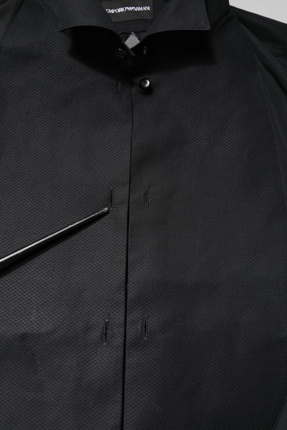 Black Cotton Long Sleeves Formal Dress Shirt
