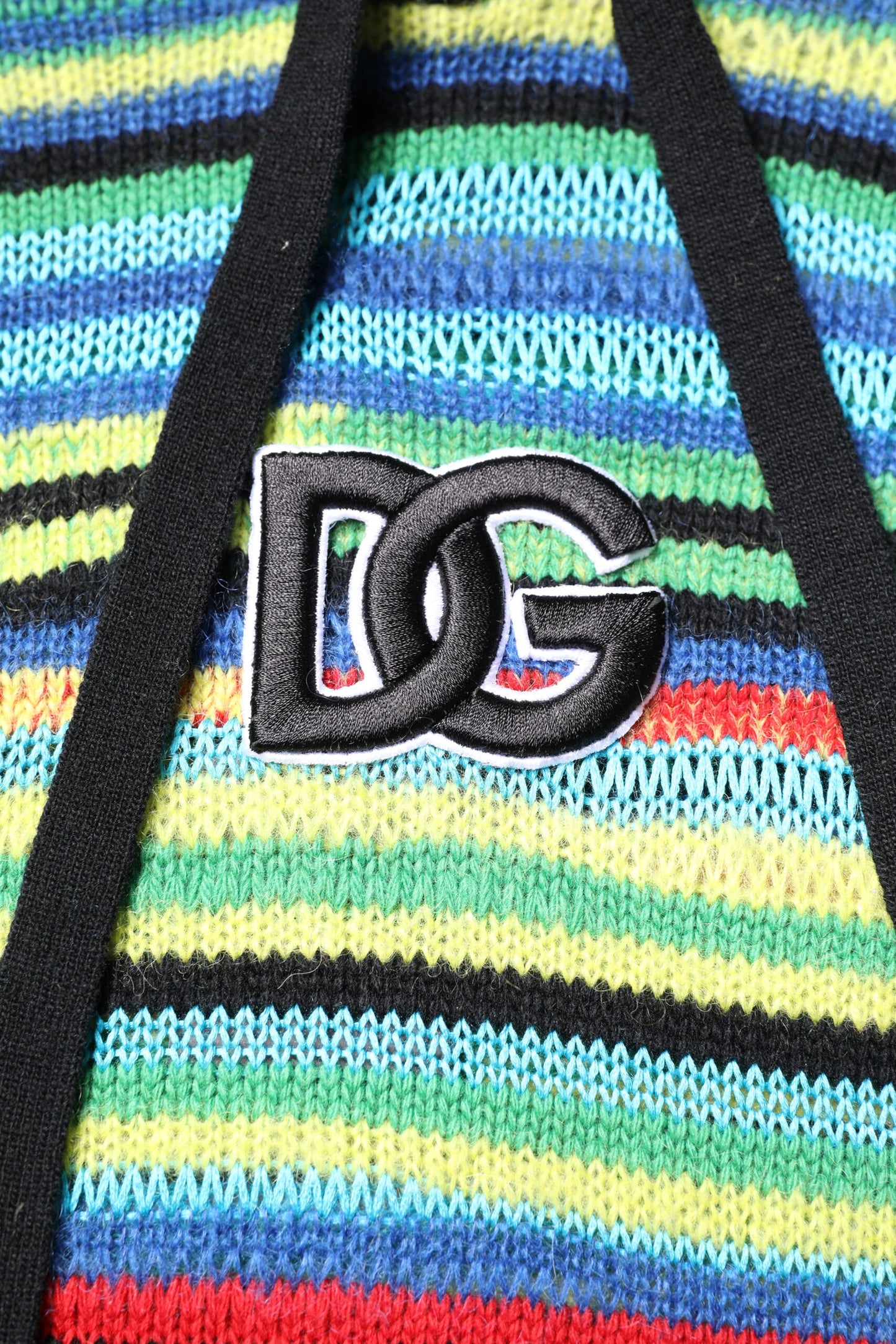 Multicolor Cotton Hooded Pullover Sweater