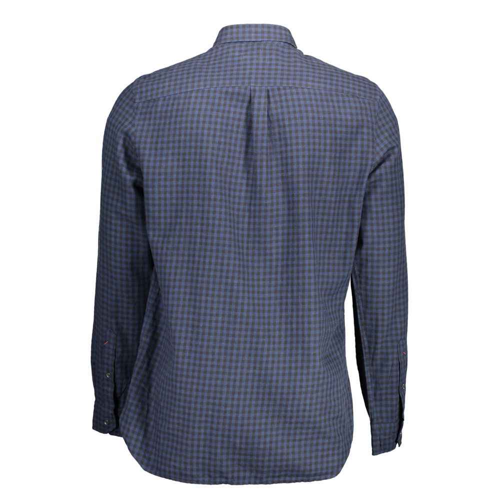 Blue Cotton Men's Shirt