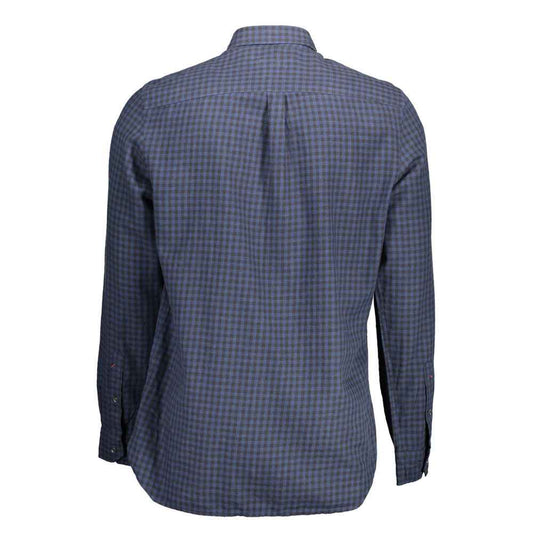 Blue Cotton Men's Shirt
