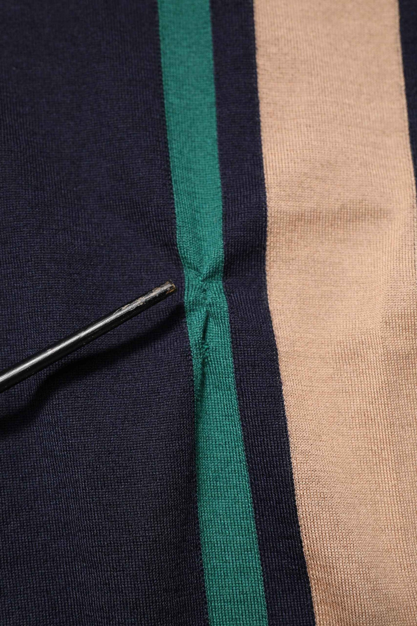 Multicolor Stripes Crew Neck Pullover Sweater