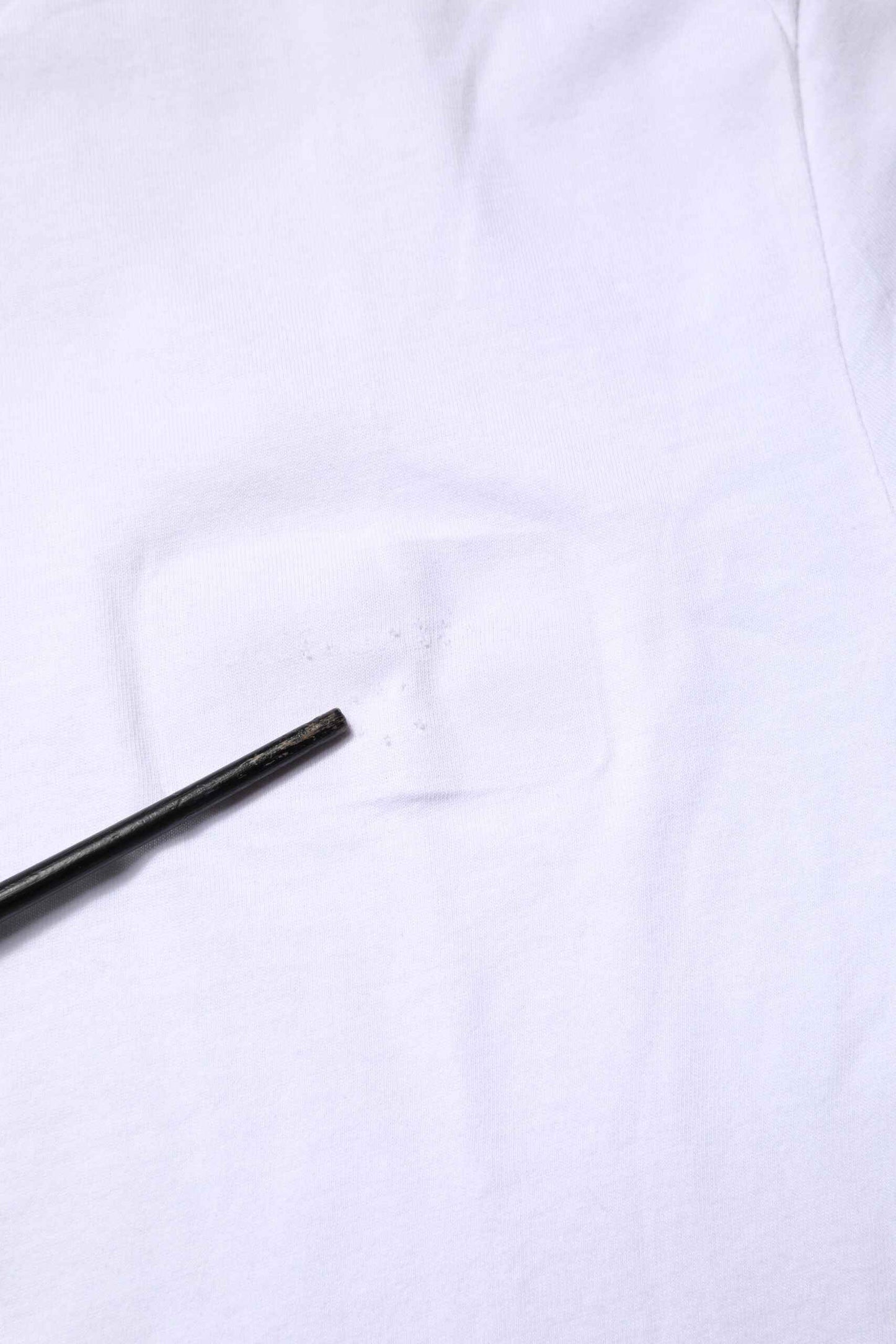 White Cotton Crew Neck Short Sleeves T-shirt