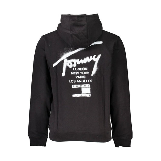 Black Cotton Mens Sweatshirt