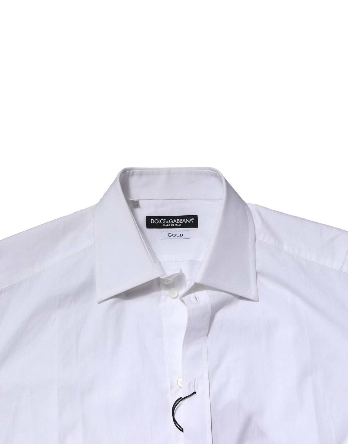 White Cotton Long Sleeves GOLD Formal Shirt