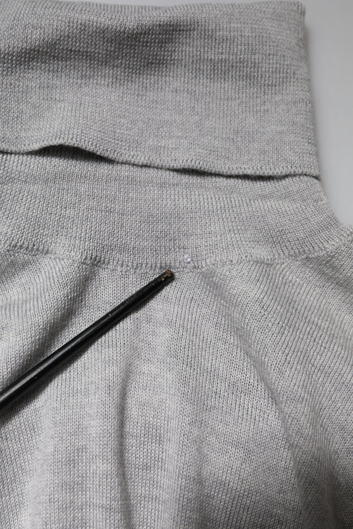 Gray Long Sleeve Turtleneck Pullover Sweater