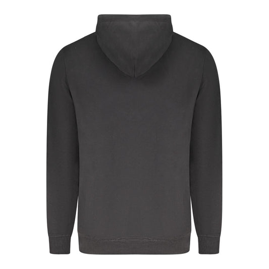 "Black Cotton Men's Hoodie"