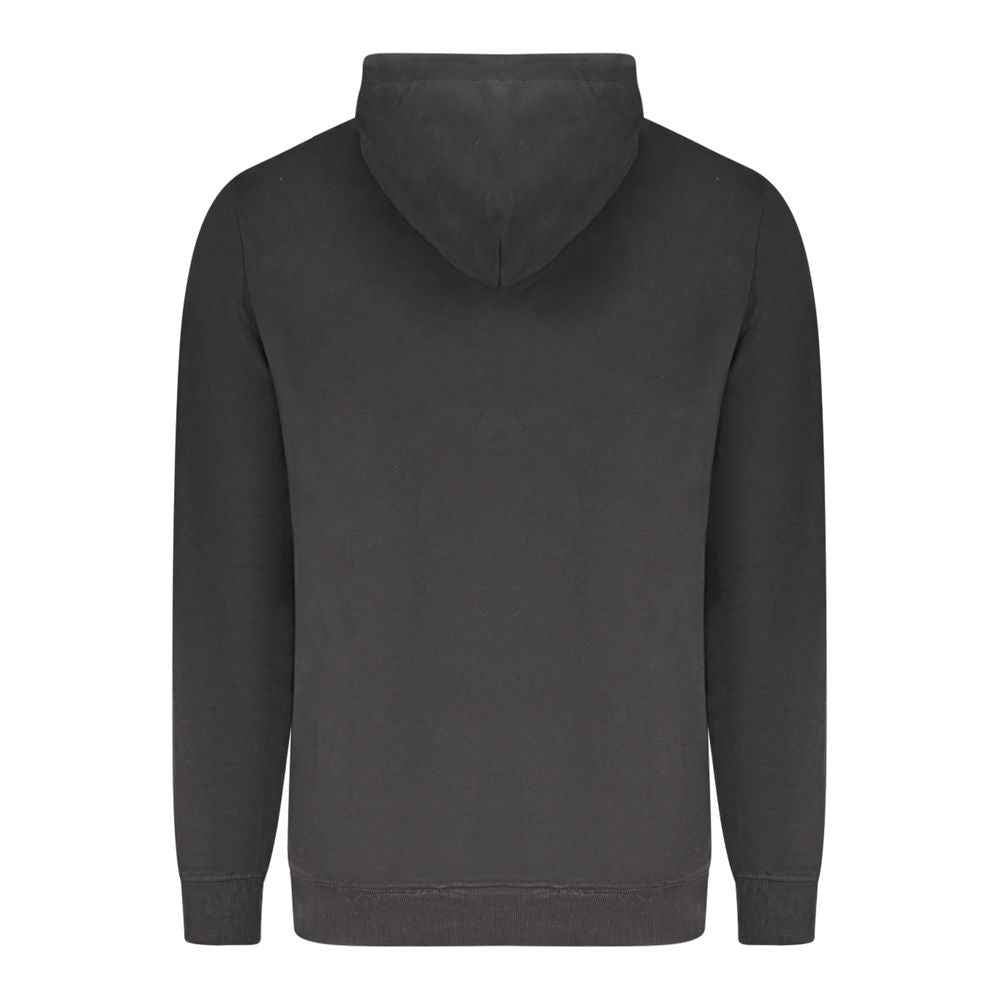 "Black Cotton Men's Hoodie"