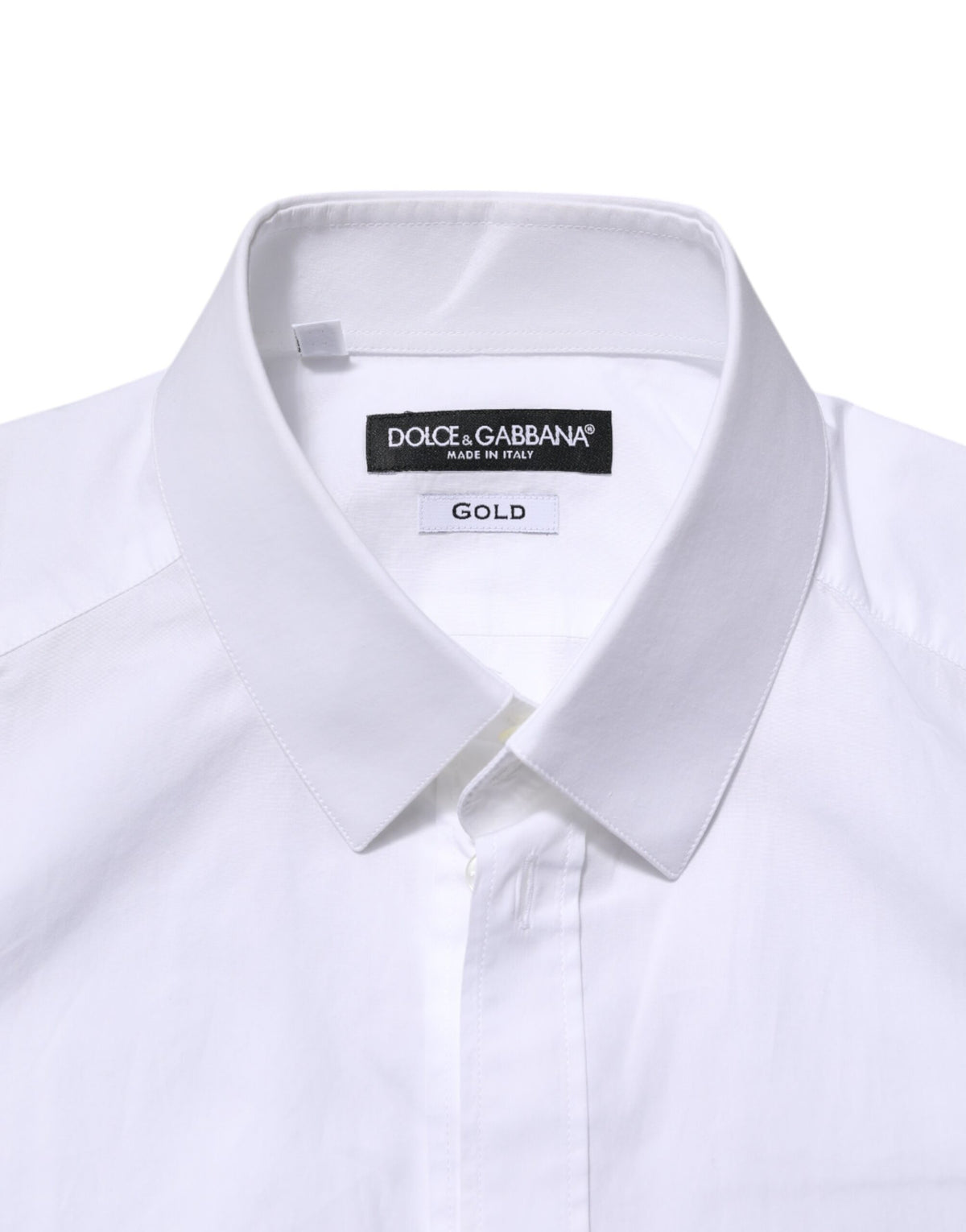 White GOLD Long Sleeves Dress Men Formal Shirt