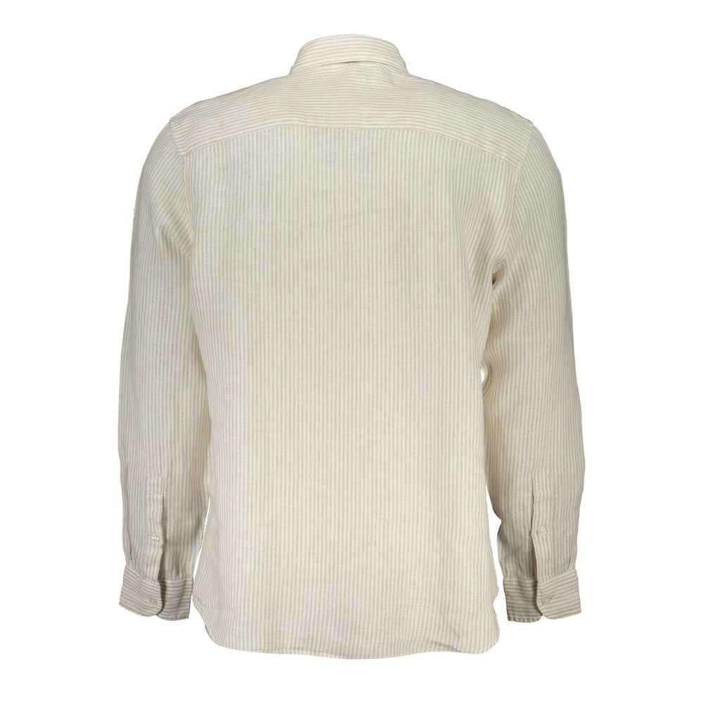Beige Linen Men's Shirt
