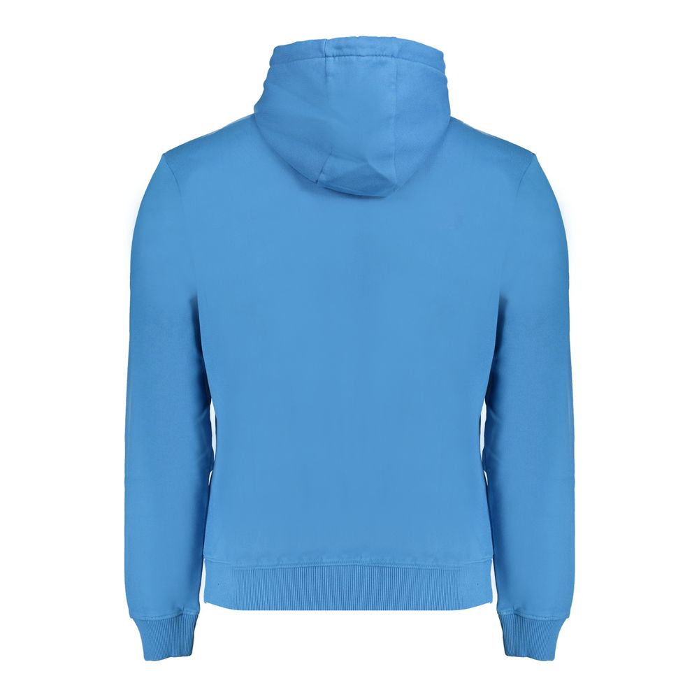 Blue Cotton Men Sweatshirt