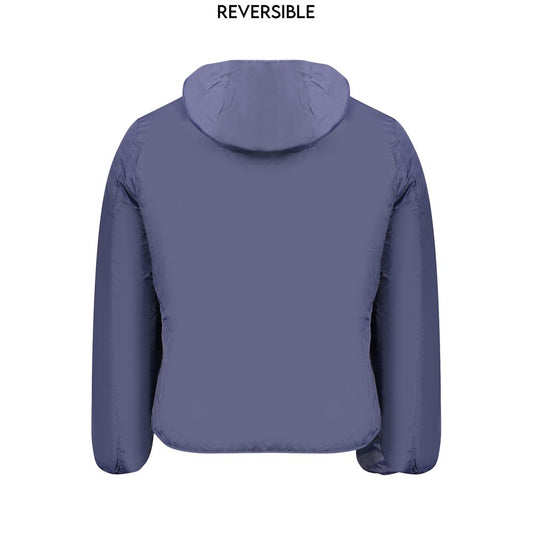 Blue Poliammide Men's Jacket