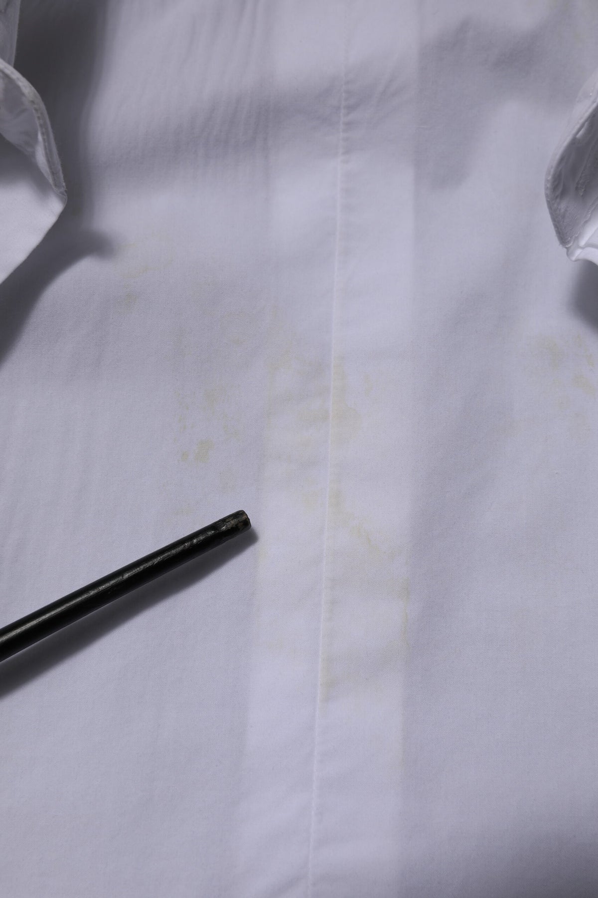 White Cotton GOLD Long Sleeves Dress Shirt