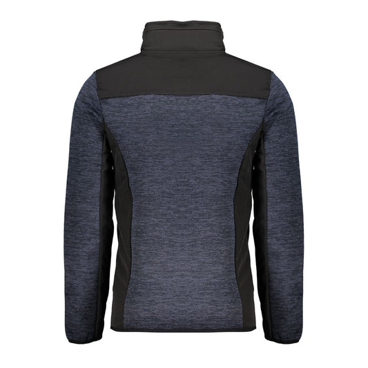 Blue Polyester Men's Jacket
