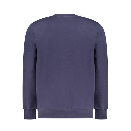 Navy Cotton Men Sweatshirt