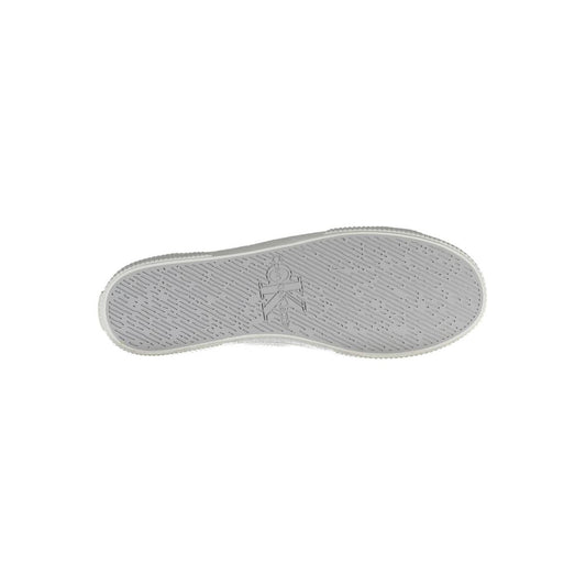 White Cotton Men's Sneaker