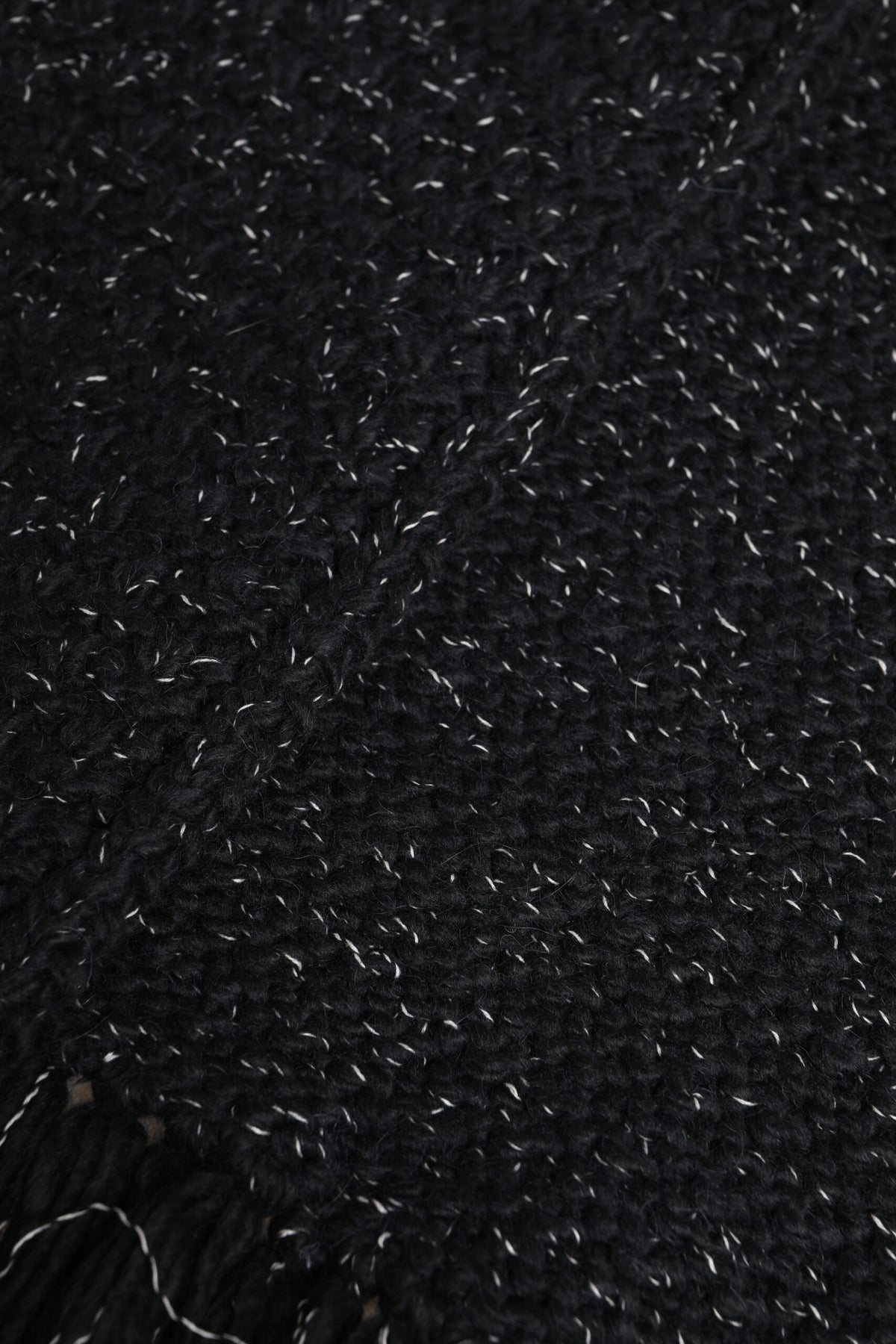 Black Cashmere Neck Warmer Wrap Shawl Scarf