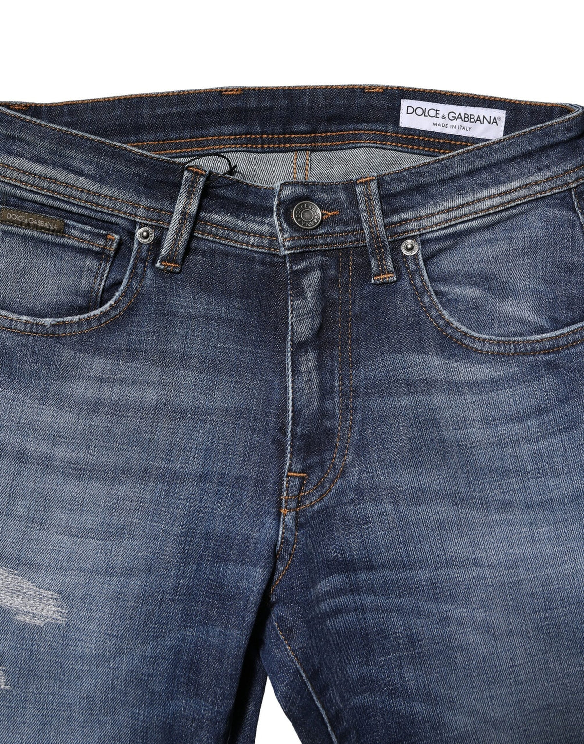Blue Washed Cotton Slim Fit Men Denim Jeans