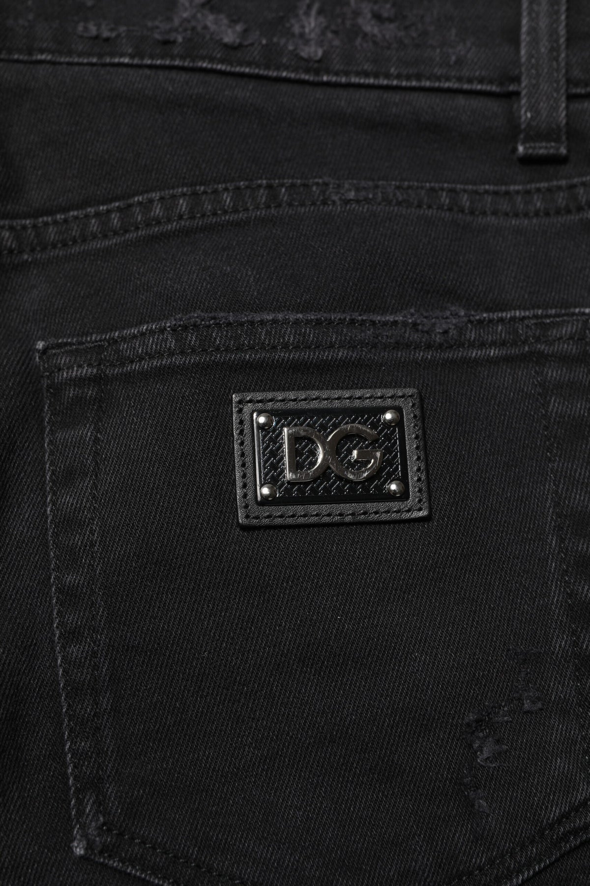 Black Cotton Skinny Men Denim Jeans