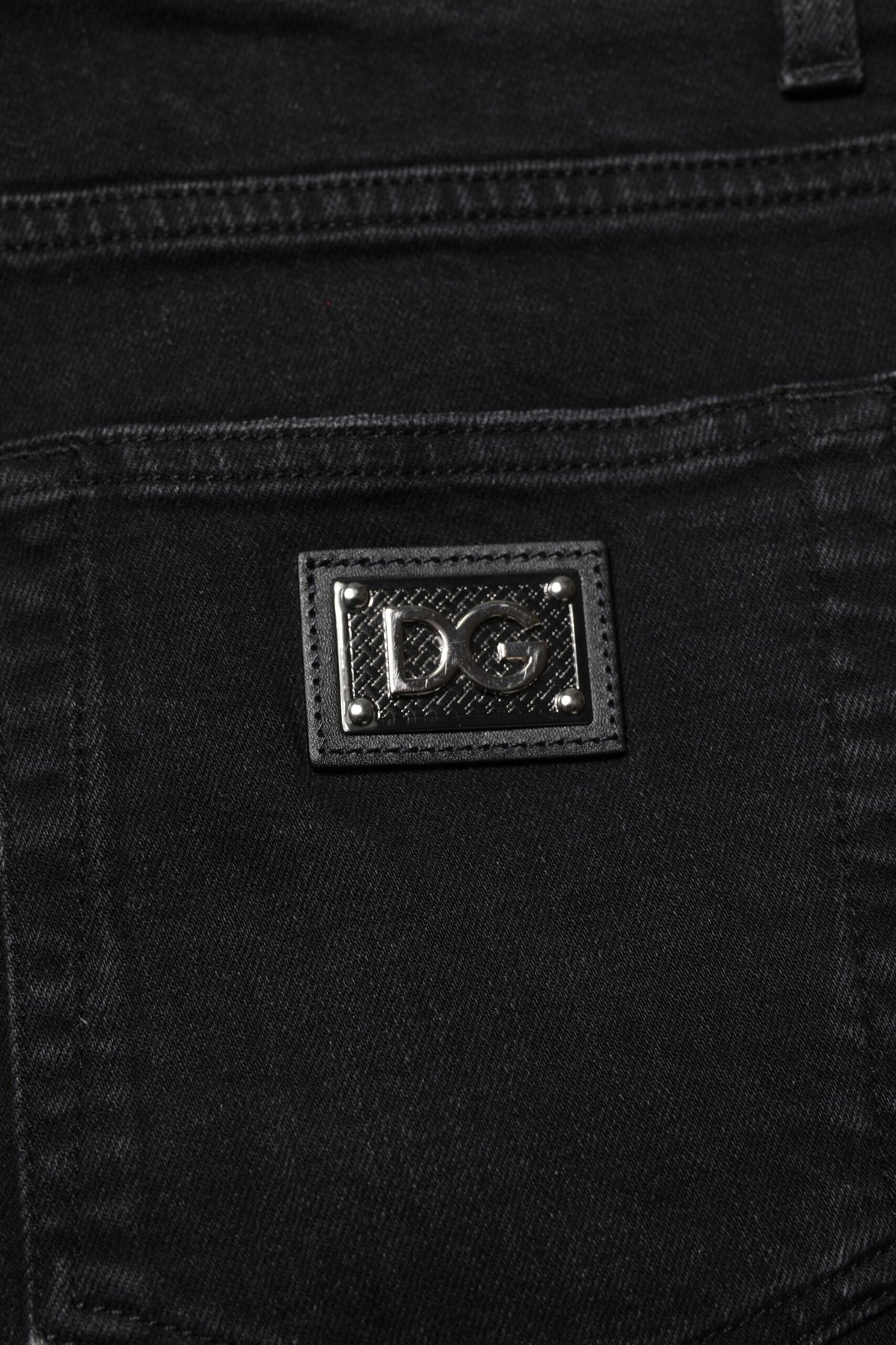 Black Cotton Skinny Men Denim Jeans