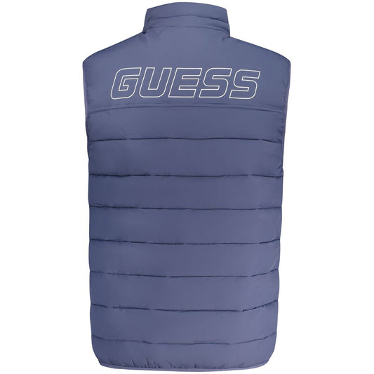 Blue Spandex Men Jacket