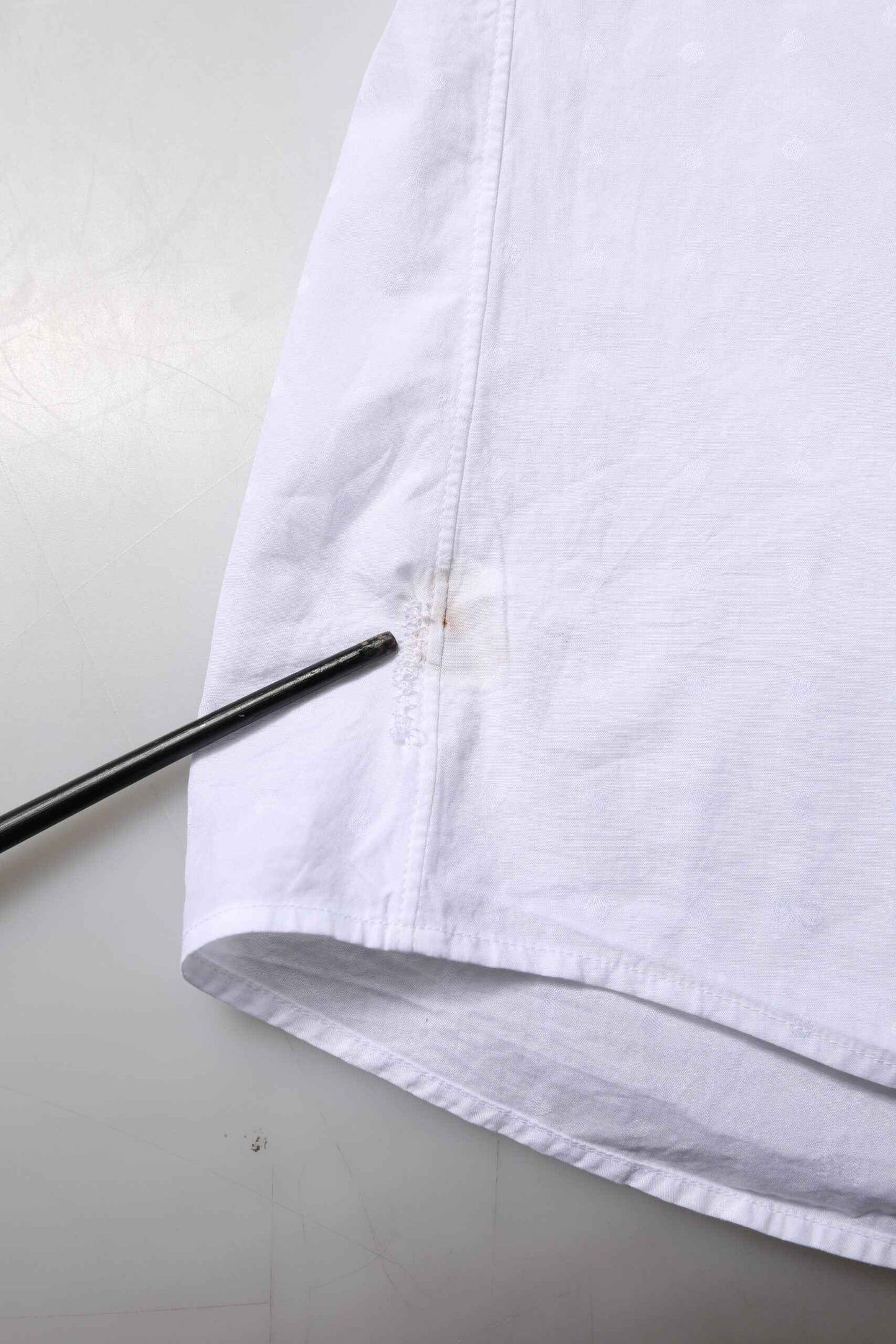 White Cotton GOLD Dress Formal Shirt