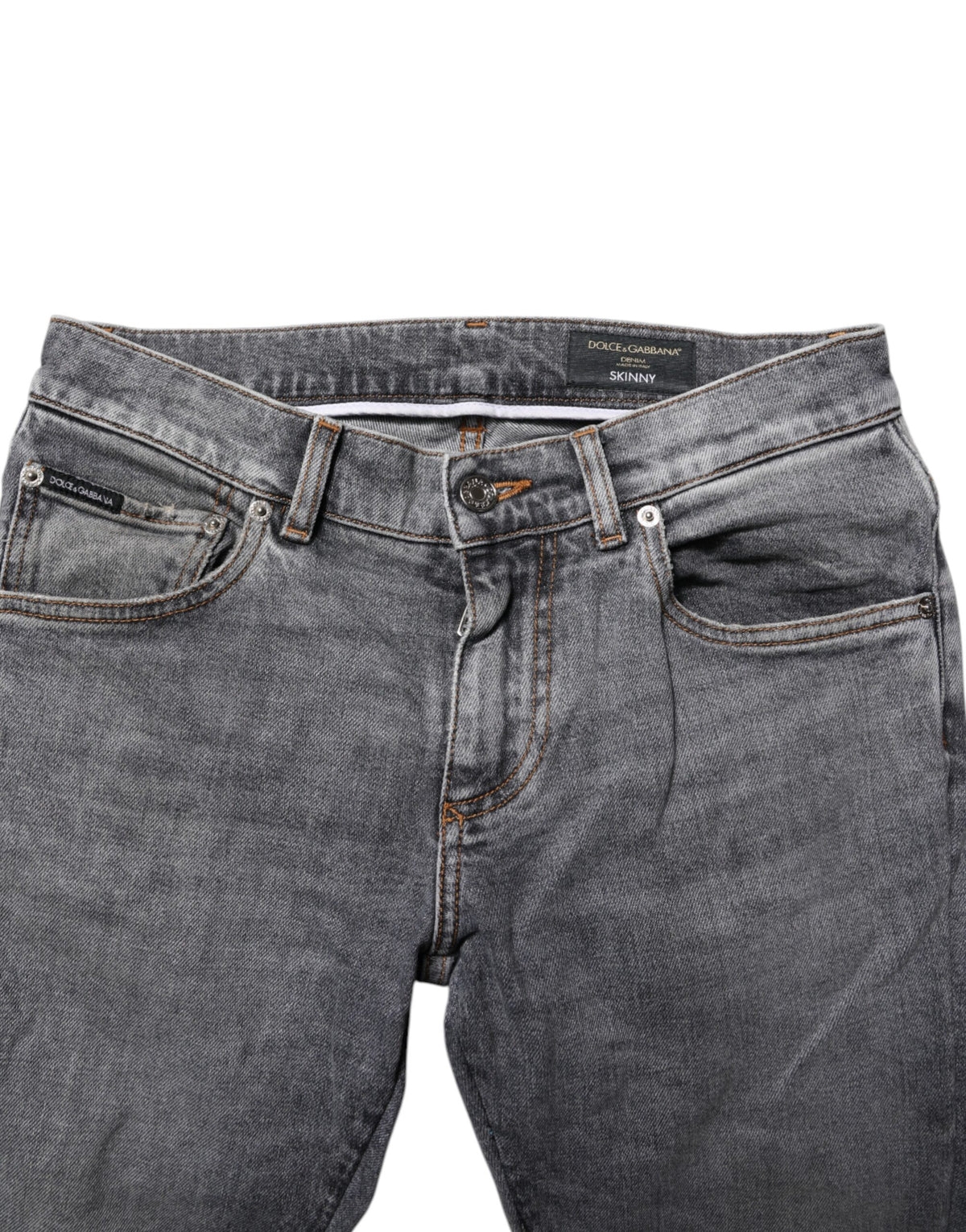 Gray Cotton Skinny Men Denim Trouser Jeans