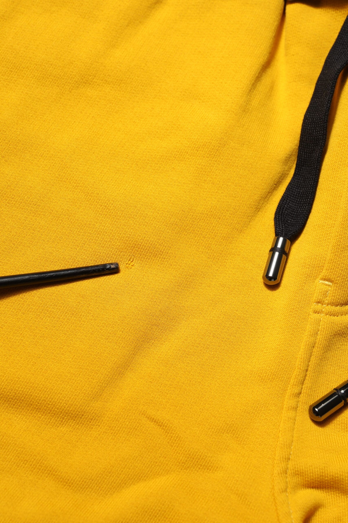 Yellow Cotton Logo Sweatpants Jogger Pants