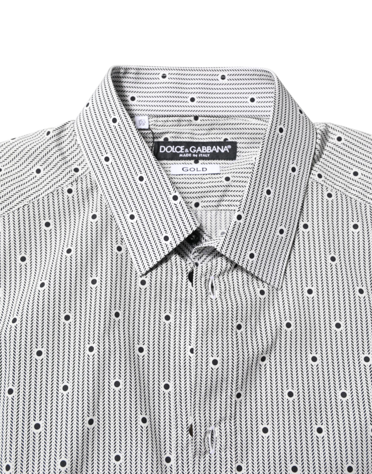 Gray Dotted Semi Fitted GOLD Men Formal Shirt