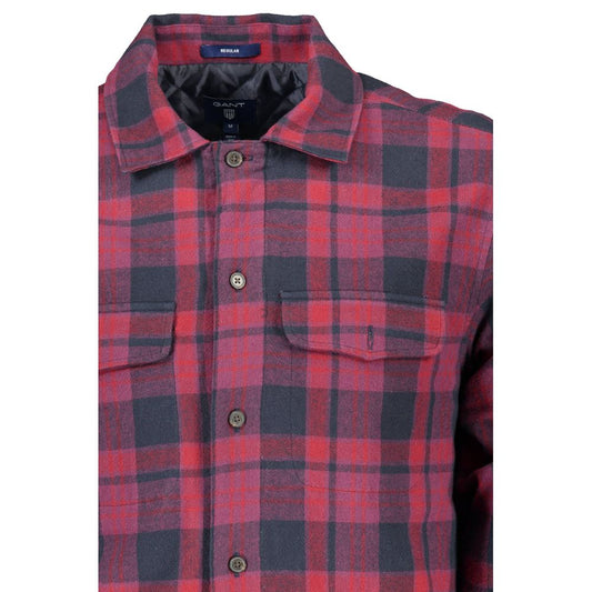 "Viola Cotton Men Shirt with Long Sleeves and Italian Collar"