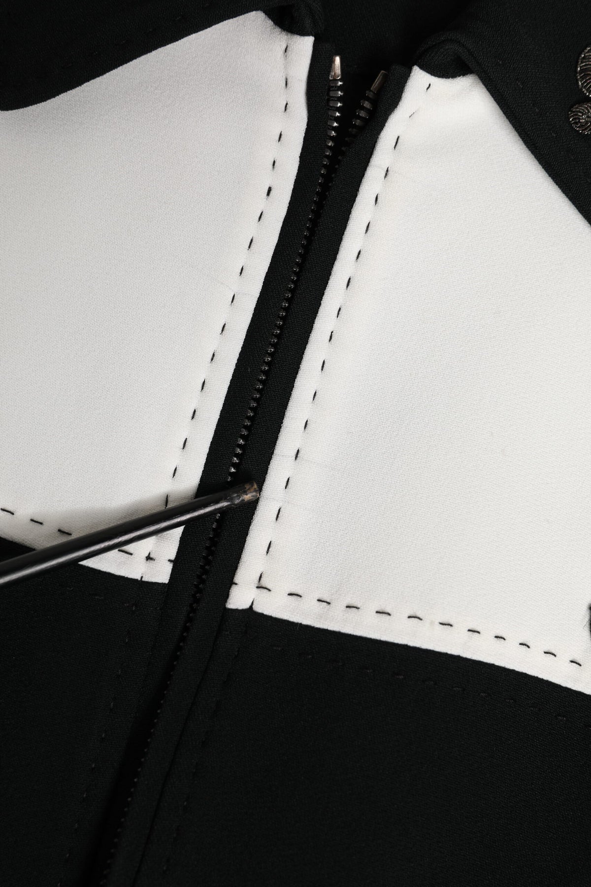 Black White DG Crown Full Zip Blouson Jacket